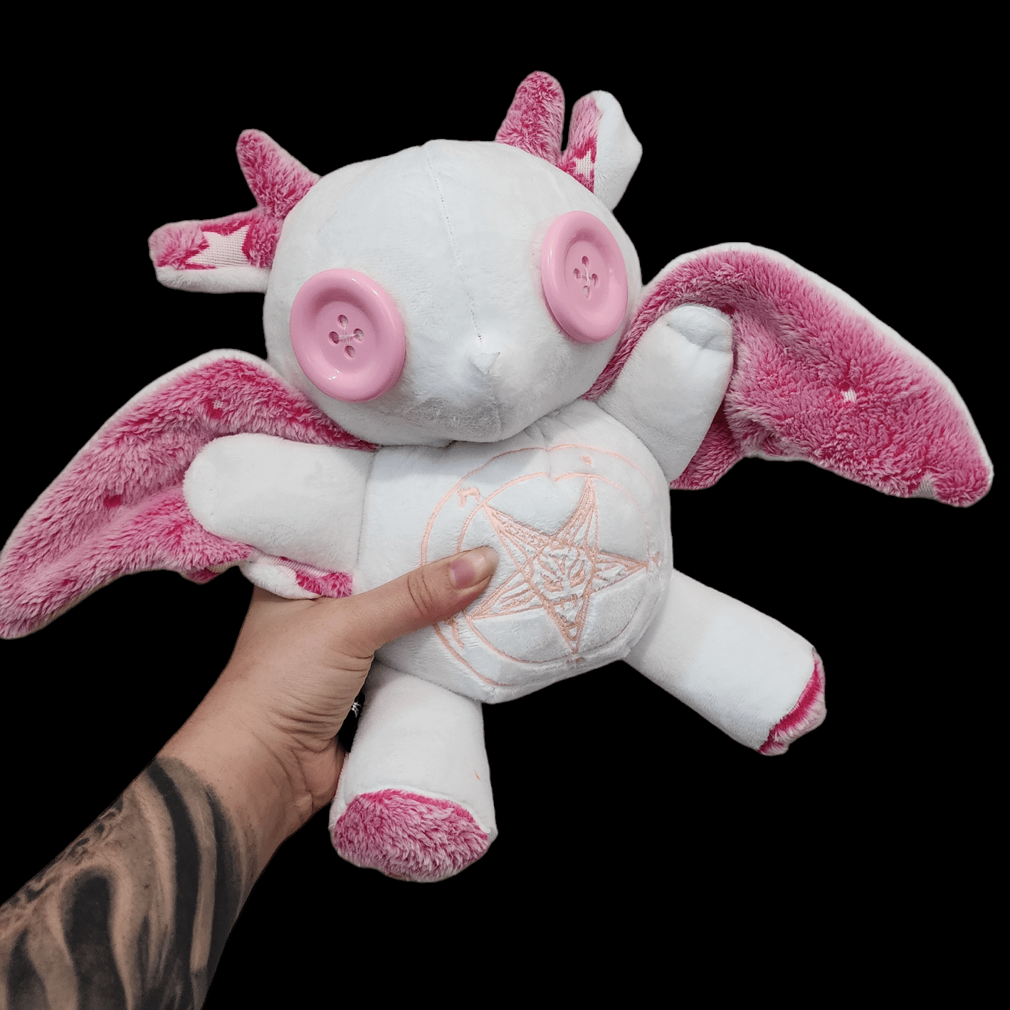 Baby Baphomet Plush - Glow in the Dark Pink - Venom Doll Plushies