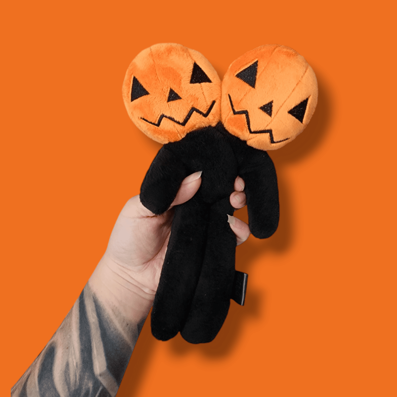 Two Headed Pumpkin Weighted Boogiemonster - Venom Doll Plushies