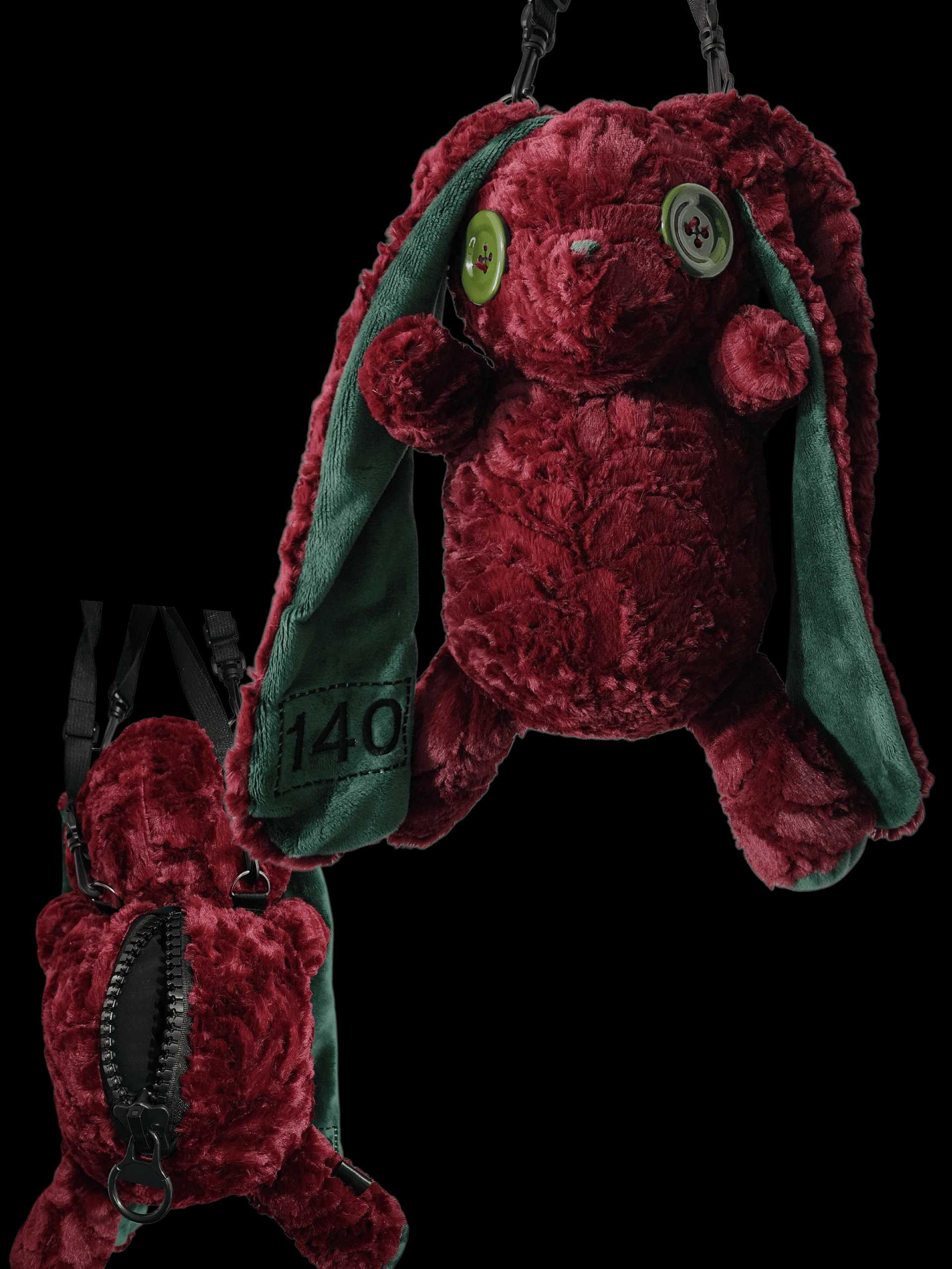 Rosey Plush Bunny Backpack #140 - Venom Doll Plushies Rosey Plush Bunny Backpack #140 - Venom Doll Plushies