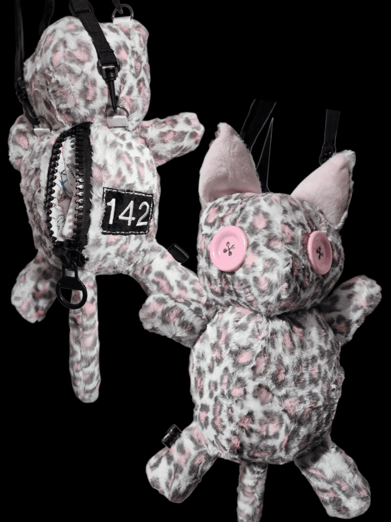 Pink Snow Leopard Backpack #142 - Venom Doll Plushies